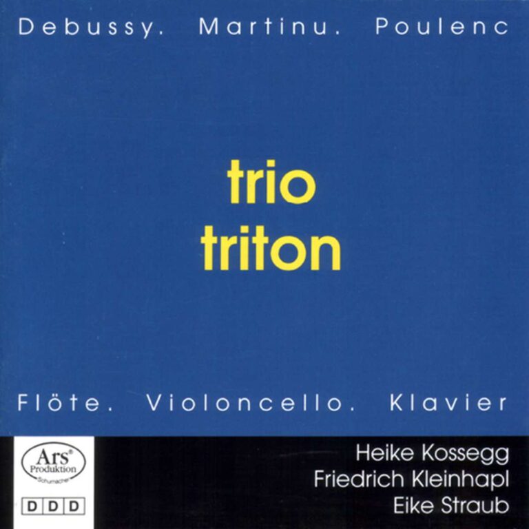 album cover kleinhapl trio triton floete violoncello klavier